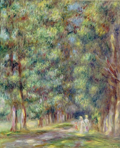 Sentiero in un bosco, 1910 da Pierre Auguste Renoir